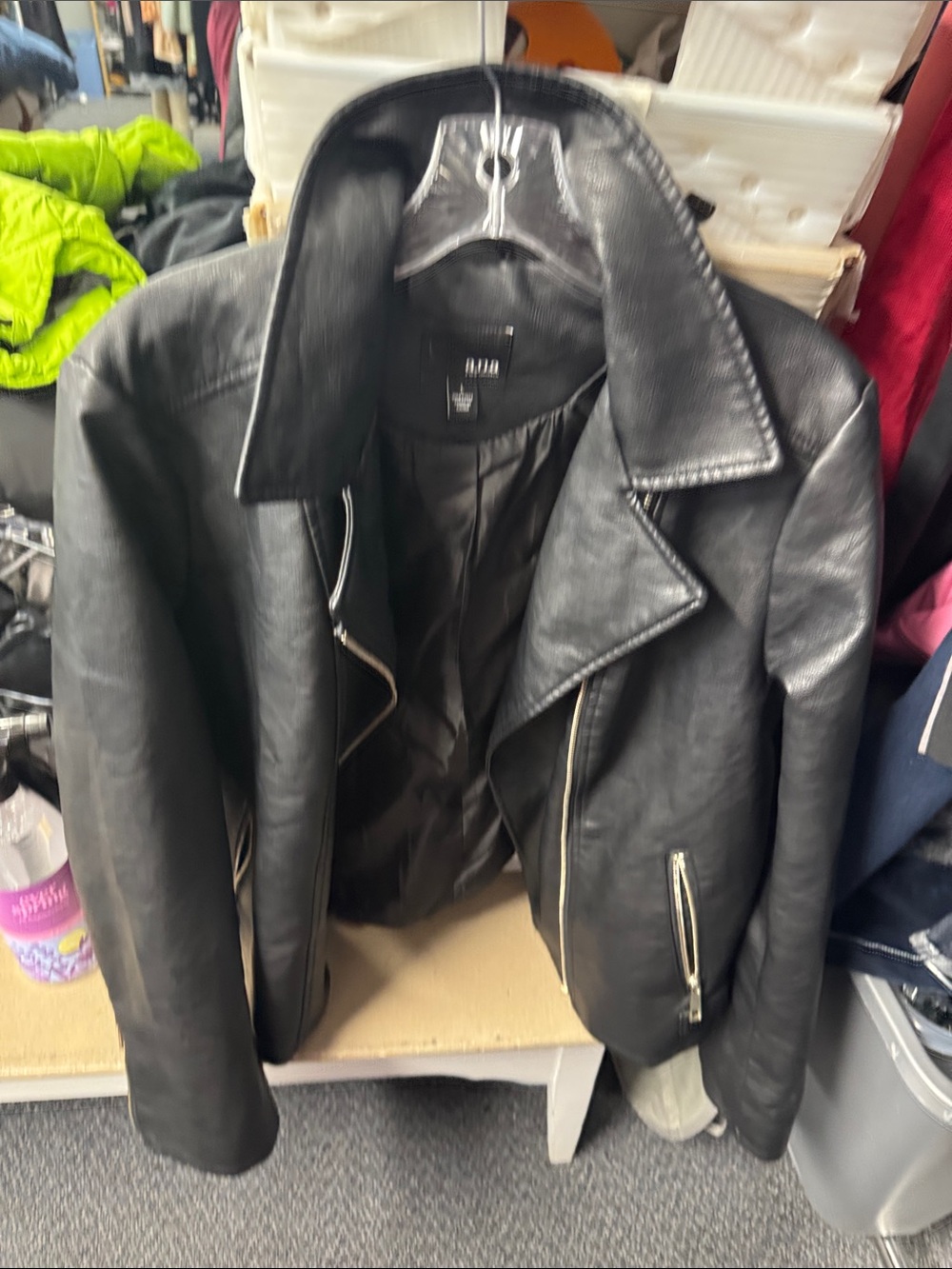 Ana faux leather jacket L // 100315